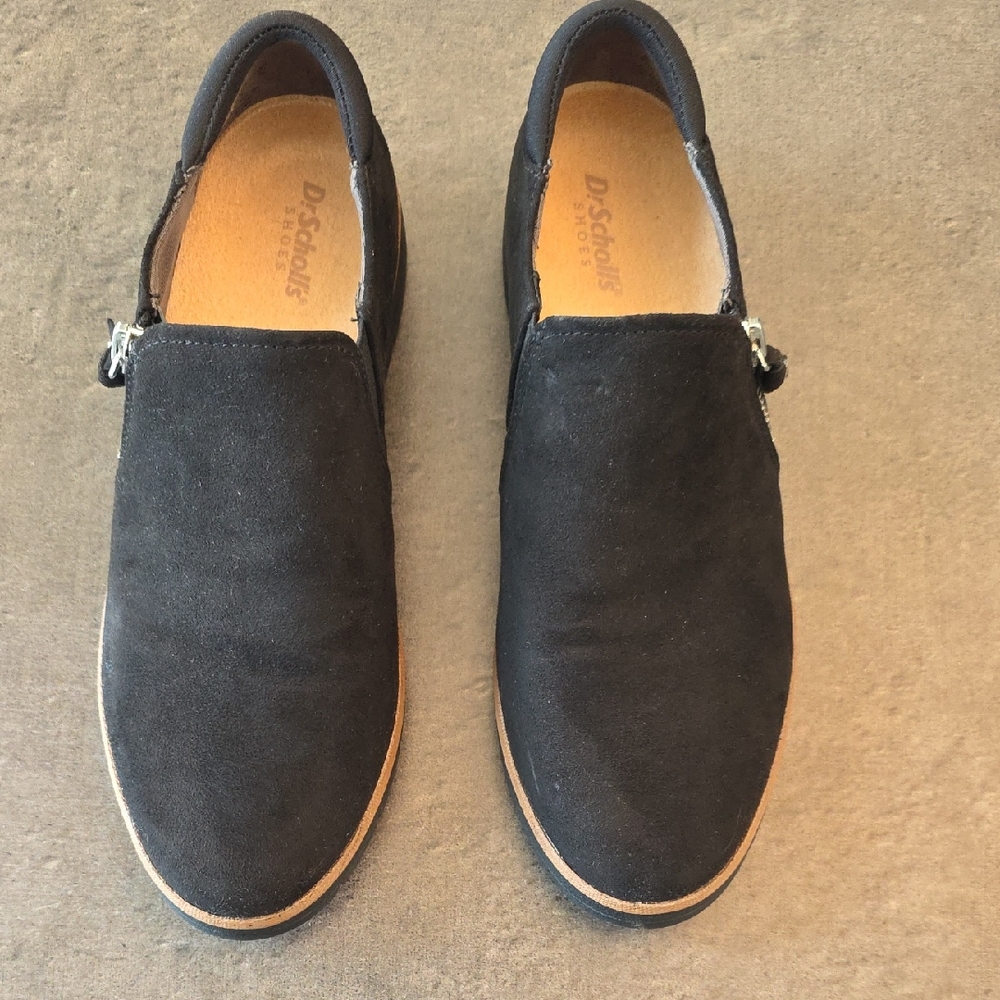 Dr. Scholl's Black Suede Women's Loafers